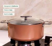 Dutch Oven 24cm with glass lid - Jaipur Terracotta