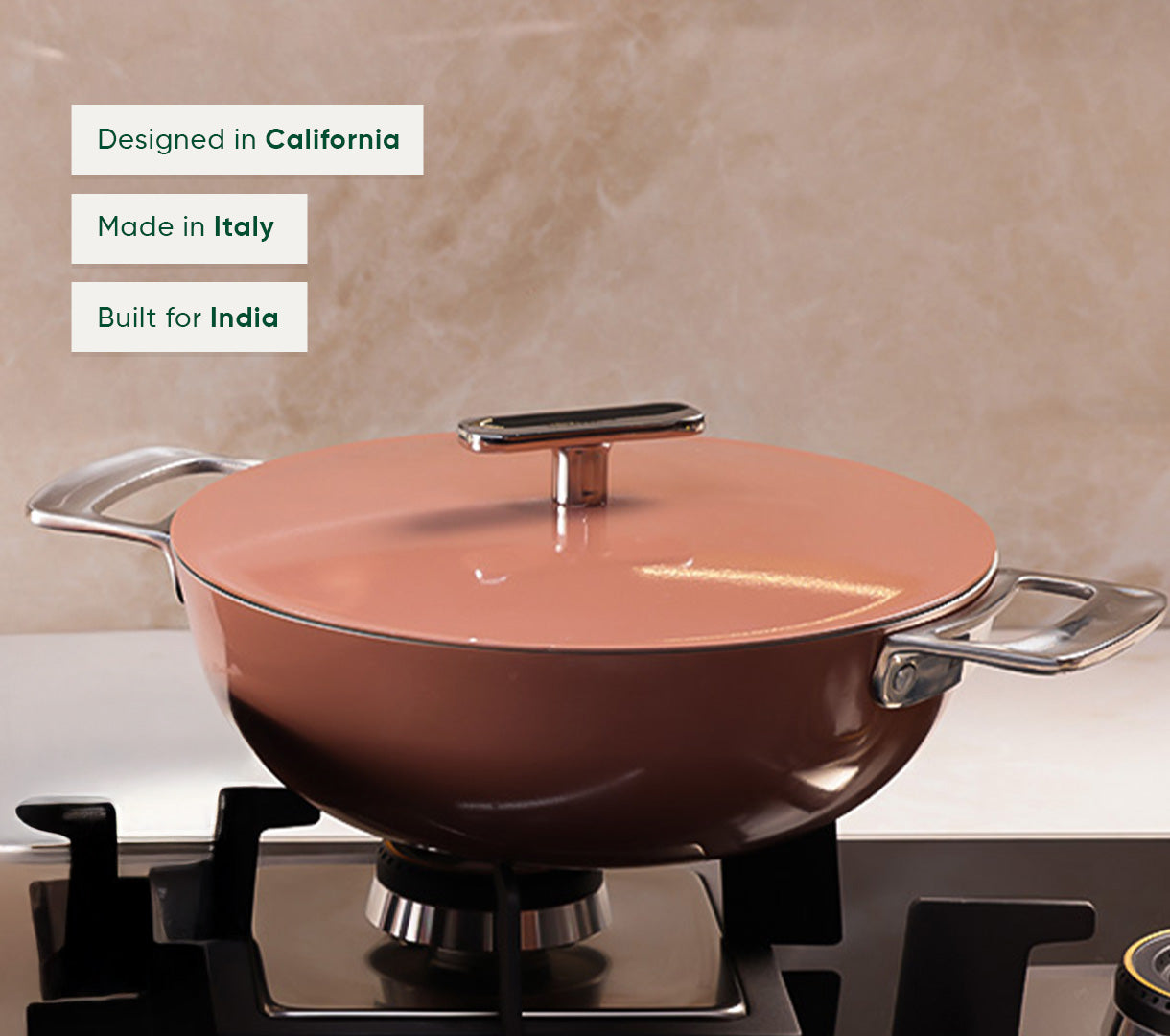Kadai 24cm- Jaipur Terracotta