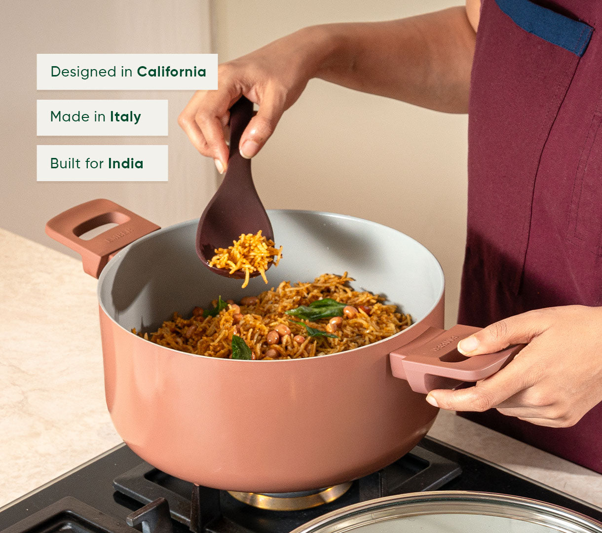 Dutch Oven 24cm with glass lid - Jaipur Terracotta