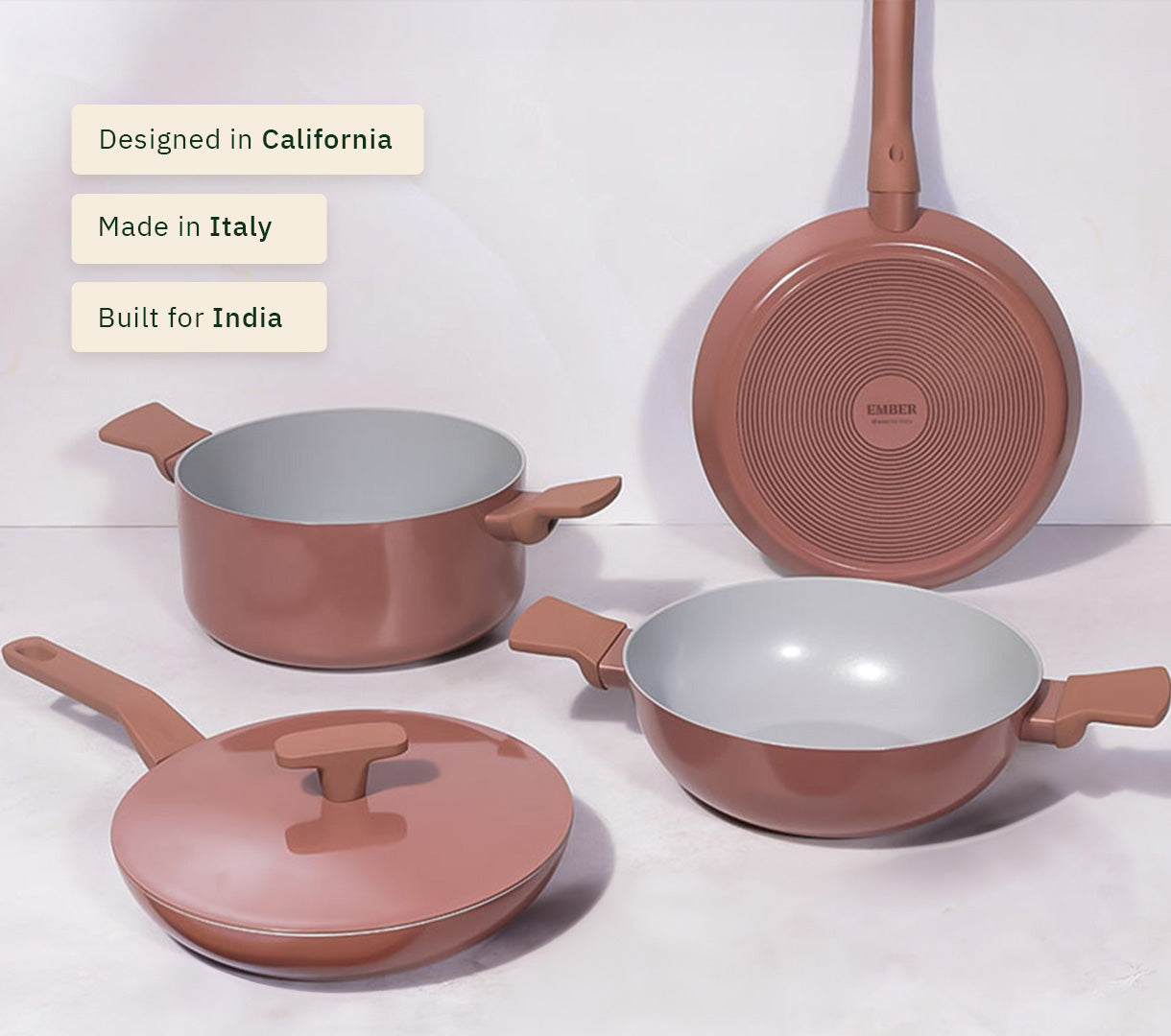 Complete Cookware Set (4-Piece) -Jaipur Terracotta