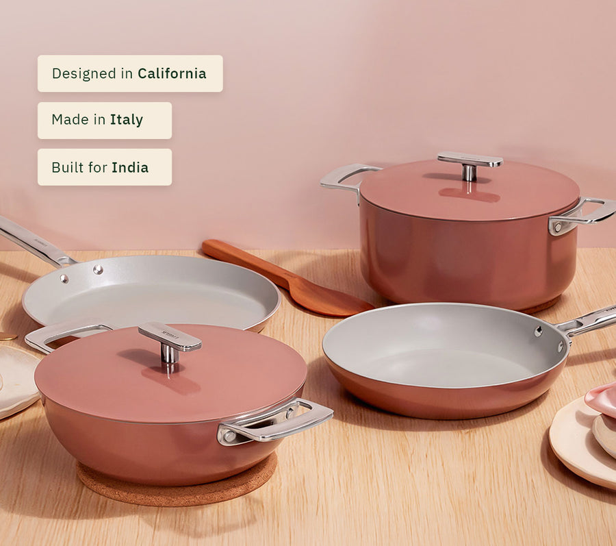 Complete Cookware Set (4-Piece) Without Storage - Jaipur Terracotta