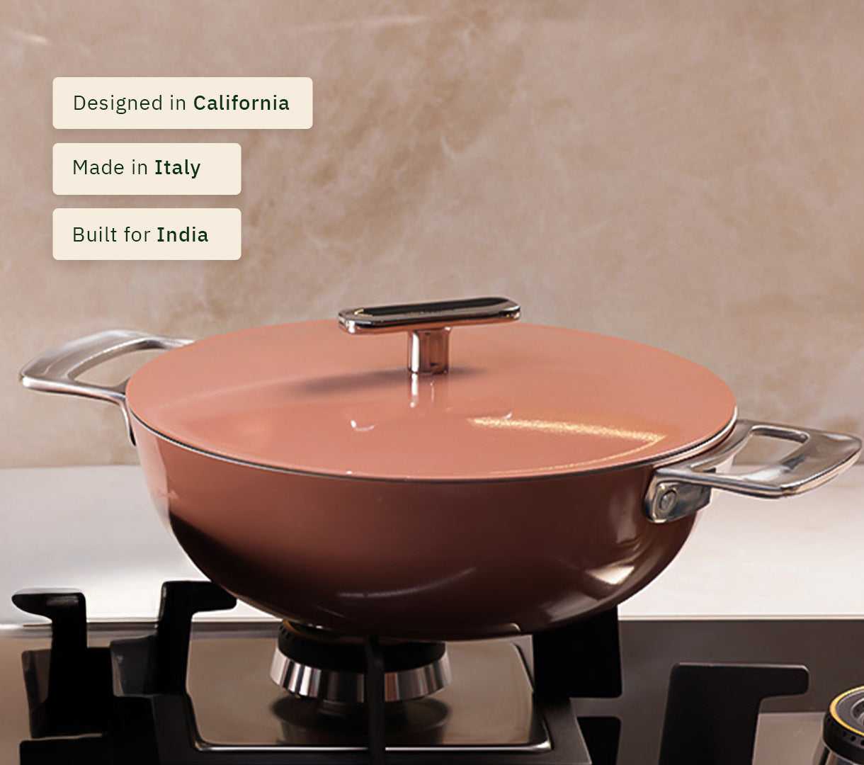 Kadai 24cm- Jaipur Terracotta