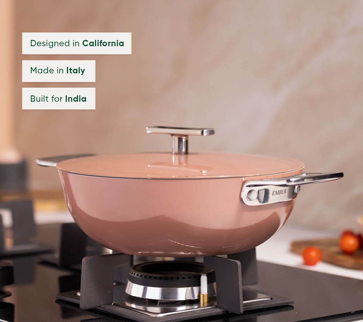 Ember Frypan + Kadai Duo - Jaipur Terracotta