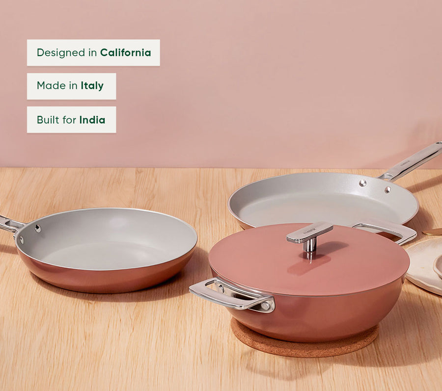 Everyday Cookware Trio (with storage) - Jaipur Terracotta