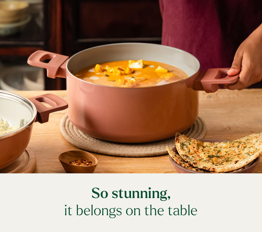Dutch Oven 24cm with glass lid - Jaipur Terracotta