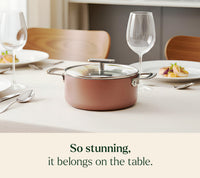 Mini Dutch Oven 20cm with glass lid - Jaipur Terracotta
