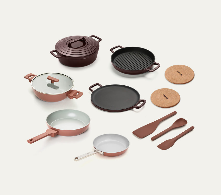 Set of 15 - Terracotta + Wine 
