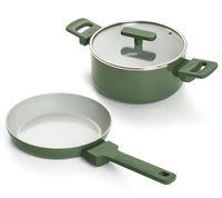 Mini Dutch oven BK with glass lid + Mini Frypan BK