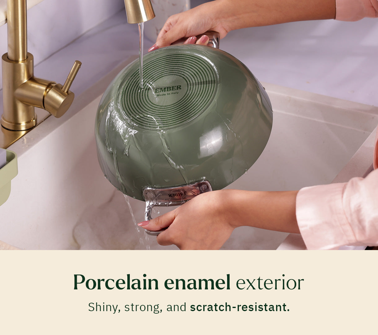 Everyday Cookware Trio (with storage) - Coorg Green