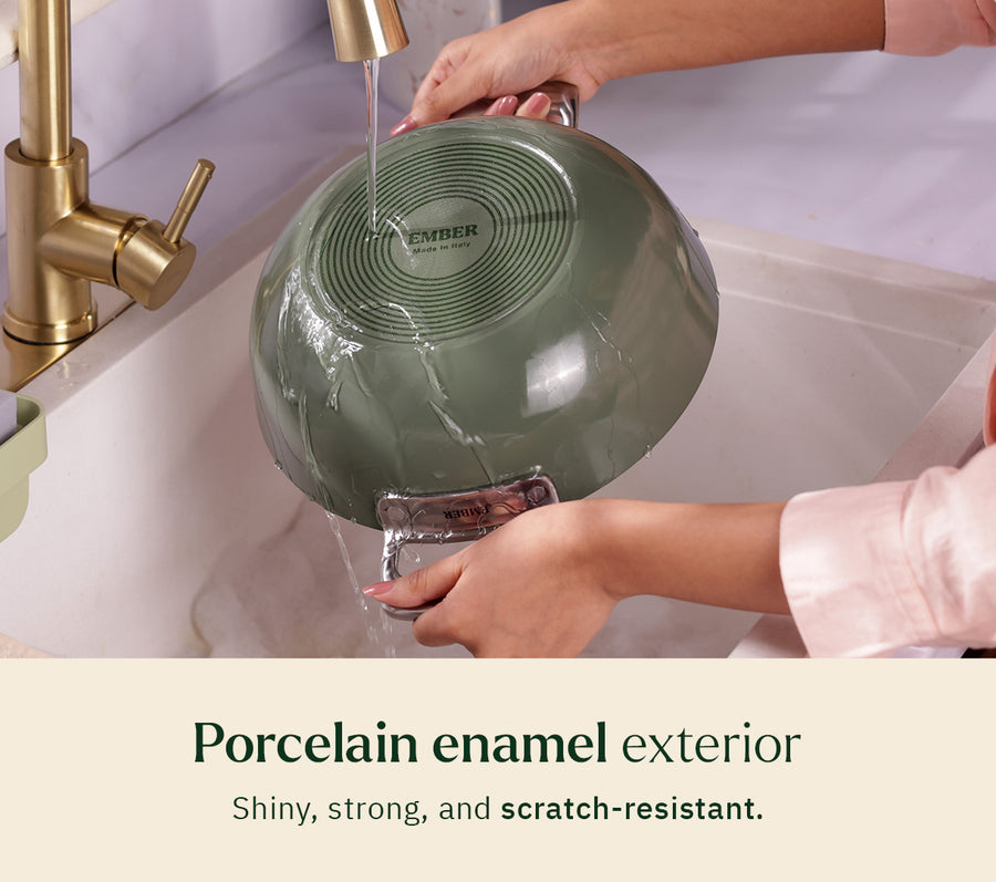 Everyday Cookware Trio (with storage) - Coorg Green