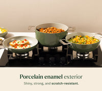 Complete Cookware Set (4-Piece) Without Storage - Coorg Green