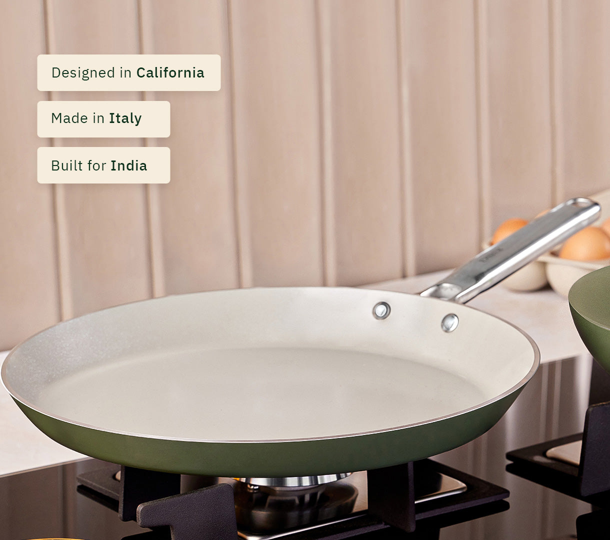 Flat Pan 28 cm - Coorg Green