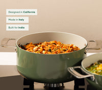 Dutch Oven 24cm with glass lid - Coorg Green