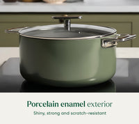 Dutch Oven 24cm with glass lid - Coorg Green