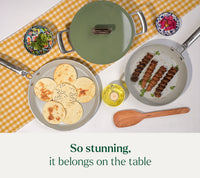 Everyday Cookware Trio (with storage) - Coorg Green