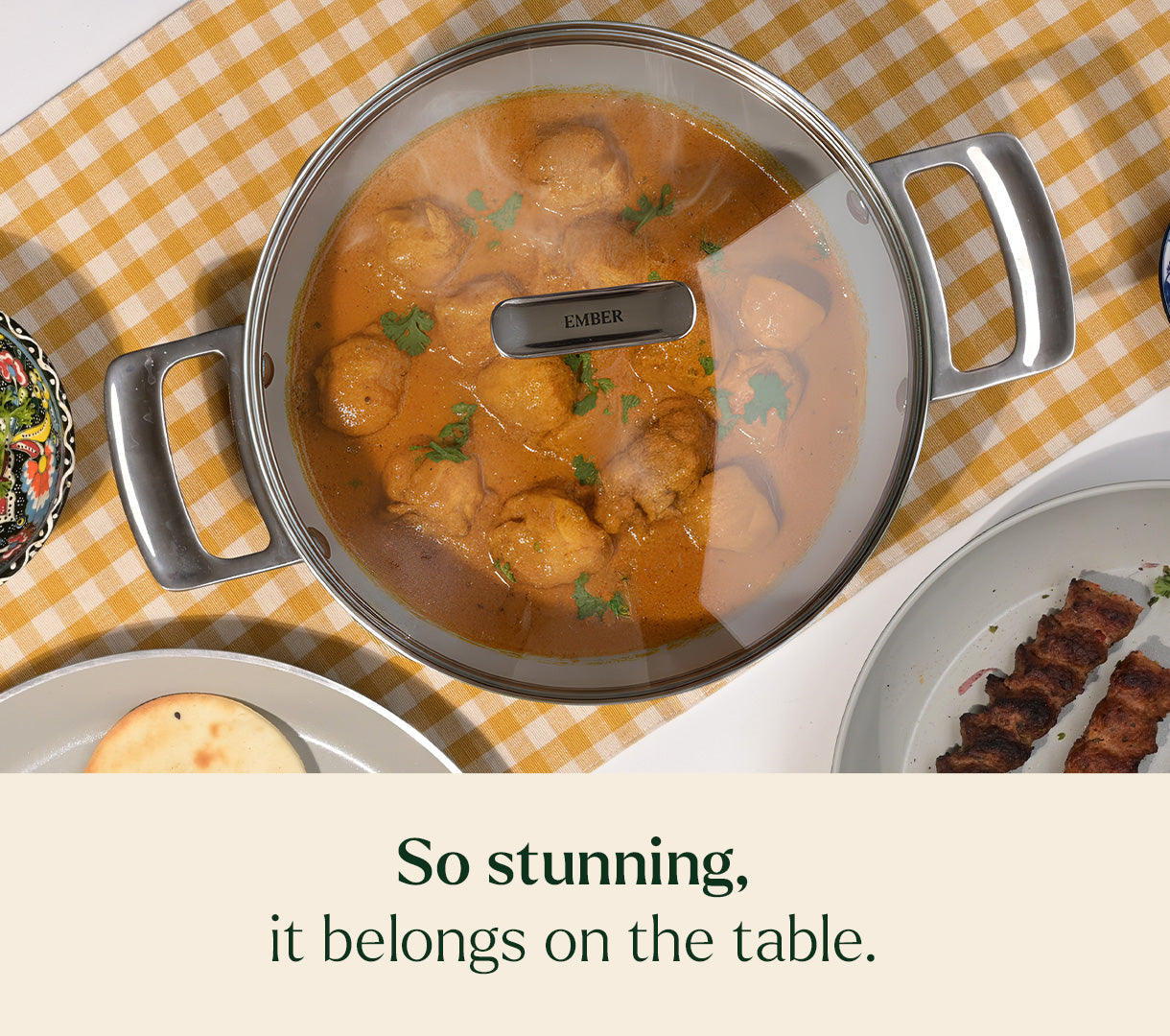 Kadai 24cm with glass lid - Coorg Green