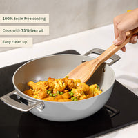 Kadai 24cm with glass lid - Himalayan Mist