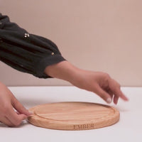 Ember Cast Iron Magnetic Trivet - Wood