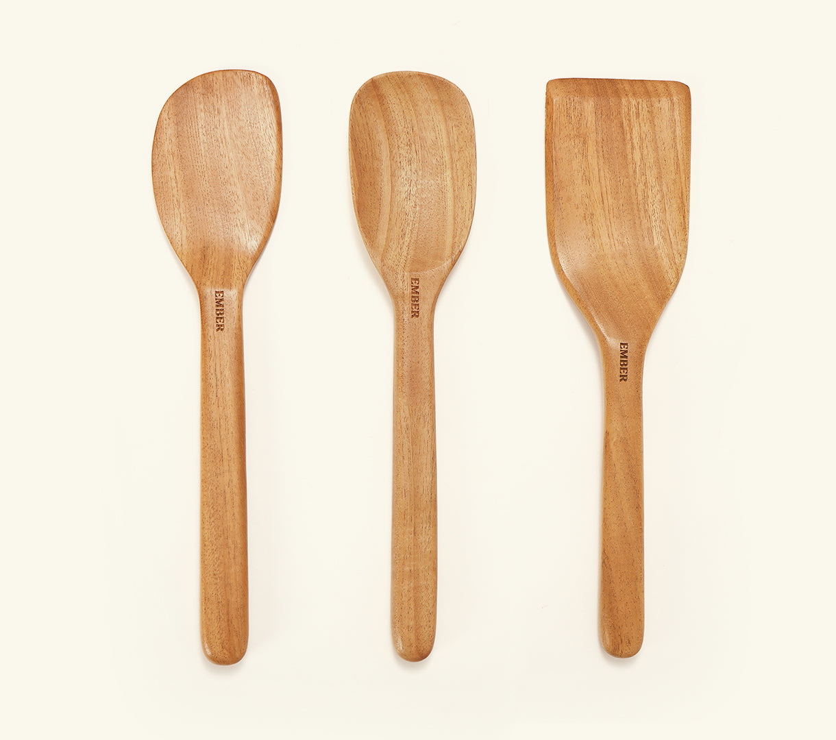 Spatula Pack of 3 - Neem wood