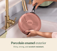 Ember Mini Frypan with glass lid + Kadai Duo - Jaipur Terracotta