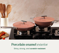 Complete Cookware Set (4-Piece) Without Storage - Jaipur Terracotta