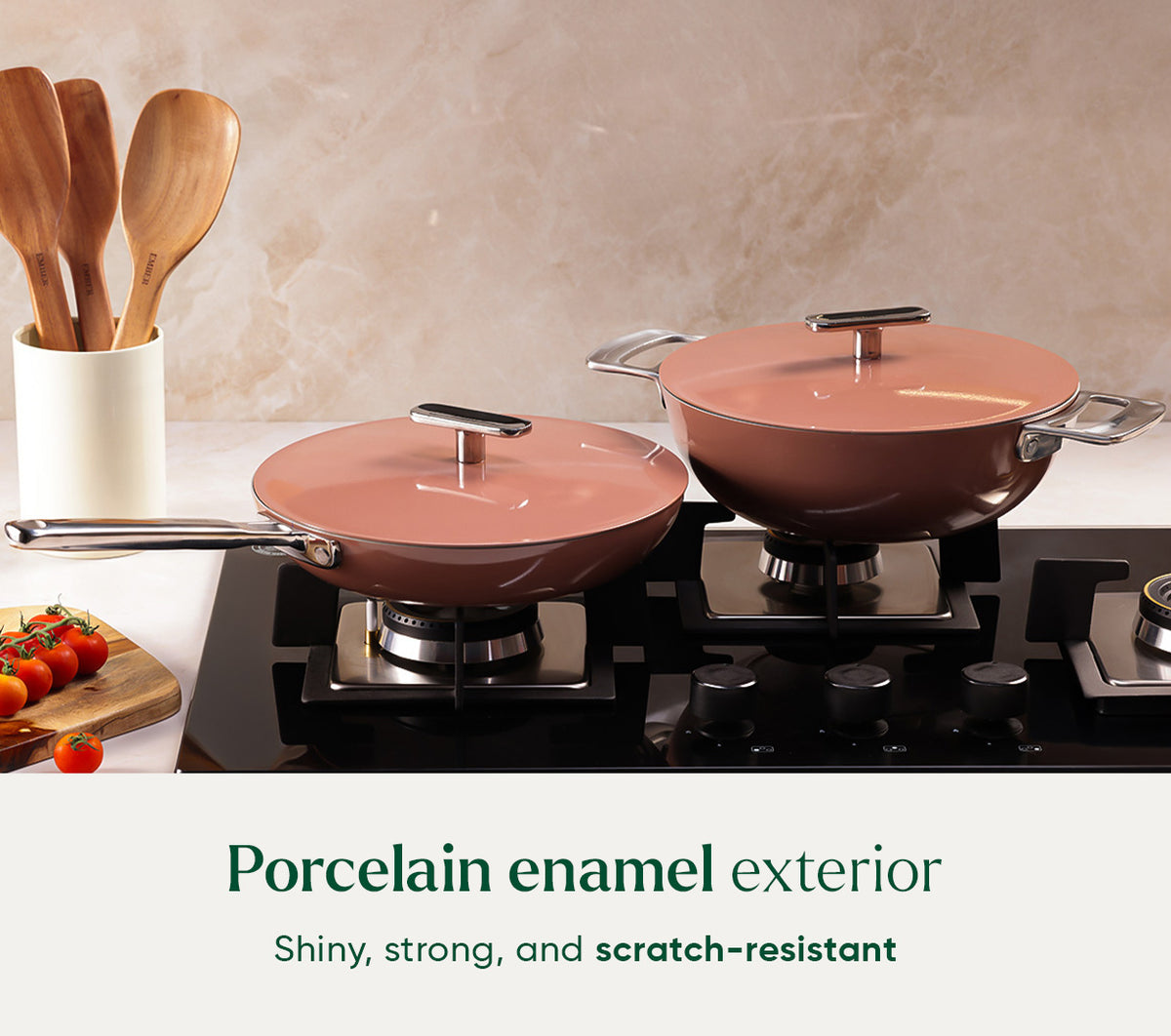 Complete Cookware Set (4-Piece) Without Storage - Jaipur Terracotta