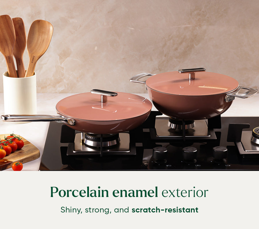Complete Cookware Set (4-Piece) Without Storage - Jaipur Terracotta